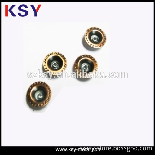 Vintage Style metal press button with low prices